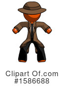 Orange Design Mascot Clipart #1586688 by Leo Blanchette