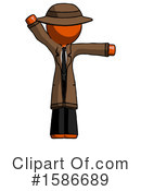 Orange Design Mascot Clipart #1586689 by Leo Blanchette