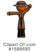 Orange Design Mascot Clipart #1586690 by Leo Blanchette