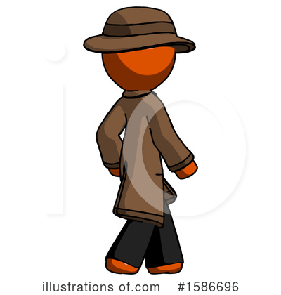 Royalty-Free (RF) Orange Design Mascot Clipart Illustration by Leo Blanchette - Stock Sample #1586696