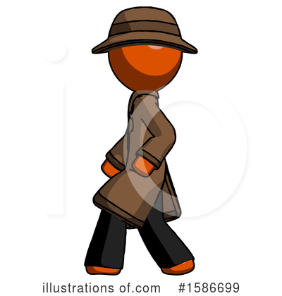 Royalty-Free (RF) Orange Design Mascot Clipart Illustration by Leo Blanchette - Stock Sample #1586699