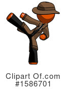 Orange Design Mascot Clipart #1586701 by Leo Blanchette