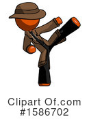 Orange Design Mascot Clipart #1586702 by Leo Blanchette