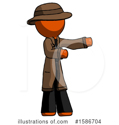 Royalty-Free (RF) Orange Design Mascot Clipart Illustration by Leo Blanchette - Stock Sample #1586704