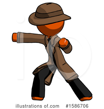 Royalty-Free (RF) Orange Design Mascot Clipart Illustration by Leo Blanchette - Stock Sample #1586706