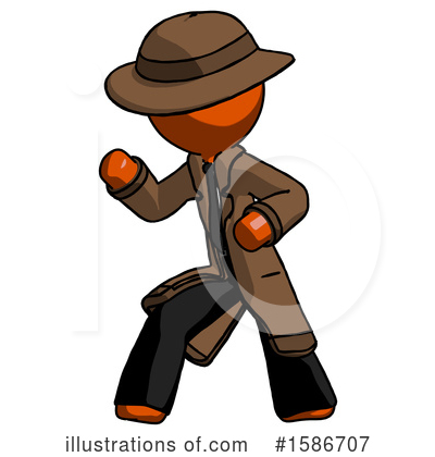 Royalty-Free (RF) Orange Design Mascot Clipart Illustration by Leo Blanchette - Stock Sample #1586707