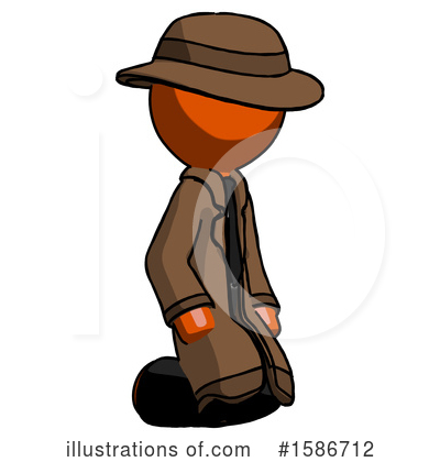 Royalty-Free (RF) Orange Design Mascot Clipart Illustration by Leo Blanchette - Stock Sample #1586712