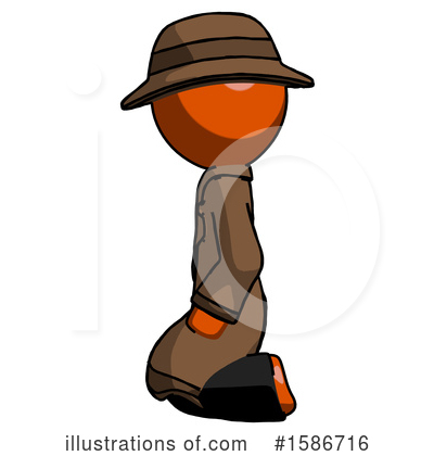 Royalty-Free (RF) Orange Design Mascot Clipart Illustration by Leo Blanchette - Stock Sample #1586716