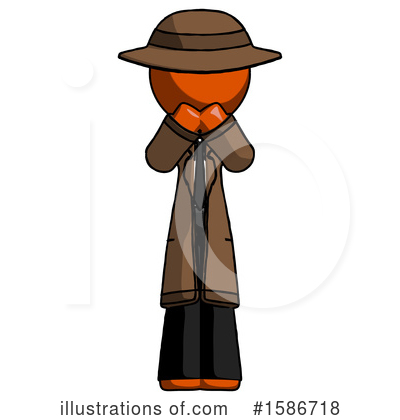 Royalty-Free (RF) Orange Design Mascot Clipart Illustration by Leo Blanchette - Stock Sample #1586718