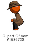 Orange Design Mascot Clipart #1586720 by Leo Blanchette