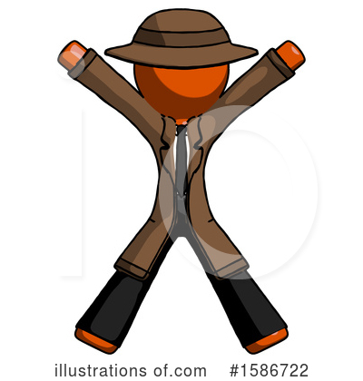 Royalty-Free (RF) Orange Design Mascot Clipart Illustration by Leo Blanchette - Stock Sample #1586722