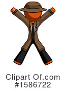 Orange Design Mascot Clipart #1586722 by Leo Blanchette