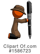 Orange Design Mascot Clipart #1586723 by Leo Blanchette