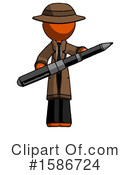 Orange Design Mascot Clipart #1586724 by Leo Blanchette