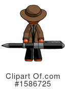 Orange Design Mascot Clipart #1586725 by Leo Blanchette