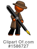 Orange Design Mascot Clipart #1586727 by Leo Blanchette
