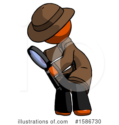 Royalty-Free (RF) Orange Design Mascot Clipart Illustration by Leo Blanchette - Stock Sample #1586730