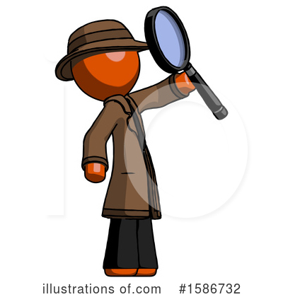 Royalty-Free (RF) Orange Design Mascot Clipart Illustration by Leo Blanchette - Stock Sample #1586732