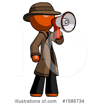 Royalty-Free (RF) Orange Design Mascot Clipart Illustration by Leo Blanchette - Stock Sample #1586734