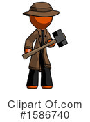 Orange Design Mascot Clipart #1586740 by Leo Blanchette