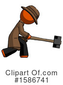 Orange Design Mascot Clipart #1586741 by Leo Blanchette