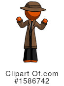 Orange Design Mascot Clipart #1586742 by Leo Blanchette