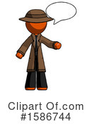 Orange Design Mascot Clipart #1586744 by Leo Blanchette