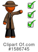 Orange Design Mascot Clipart #1586745 by Leo Blanchette