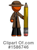 Orange Design Mascot Clipart #1586746 by Leo Blanchette