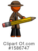 Orange Design Mascot Clipart #1586747 by Leo Blanchette