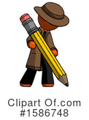 Orange Design Mascot Clipart #1586748 by Leo Blanchette