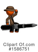 Orange Design Mascot Clipart #1586751 by Leo Blanchette