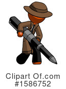 Orange Design Mascot Clipart #1586752 by Leo Blanchette