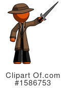 Orange Design Mascot Clipart #1586753 by Leo Blanchette