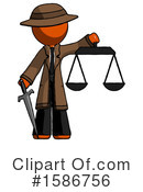Orange Design Mascot Clipart #1586756 by Leo Blanchette