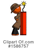 Orange Design Mascot Clipart #1586757 by Leo Blanchette