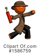 Orange Design Mascot Clipart #1586759 by Leo Blanchette
