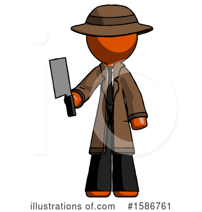 Royalty-Free (RF) Orange Design Mascot Clipart Illustration by Leo Blanchette - Stock Sample #1586761