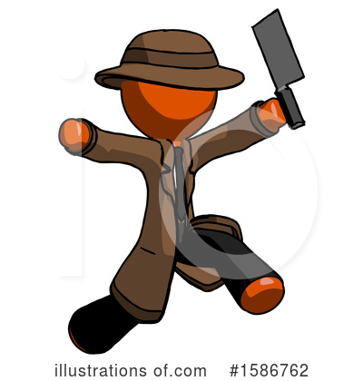 Royalty-Free (RF) Orange Design Mascot Clipart Illustration by Leo Blanchette - Stock Sample #1586762