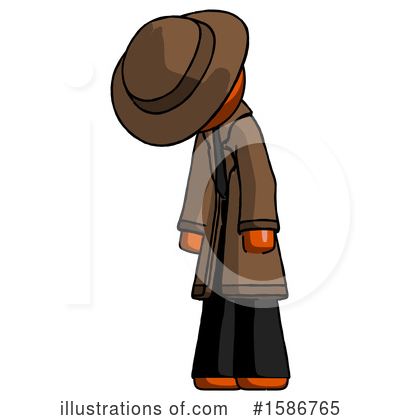 Royalty-Free (RF) Orange Design Mascot Clipart Illustration by Leo Blanchette - Stock Sample #1586765