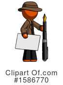 Orange Design Mascot Clipart #1586770 by Leo Blanchette