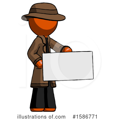 Royalty-Free (RF) Orange Design Mascot Clipart Illustration by Leo Blanchette - Stock Sample #1586771