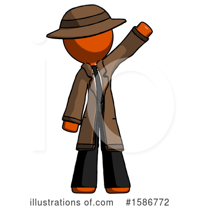Royalty-Free (RF) Orange Design Mascot Clipart Illustration by Leo Blanchette - Stock Sample #1586772