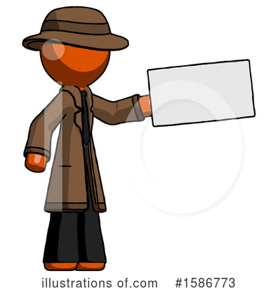 Royalty-Free (RF) Orange Design Mascot Clipart Illustration by Leo Blanchette - Stock Sample #1586773