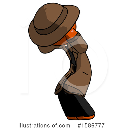 Royalty-Free (RF) Orange Design Mascot Clipart Illustration by Leo Blanchette - Stock Sample #1586777