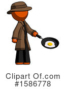 Orange Design Mascot Clipart #1586778 by Leo Blanchette