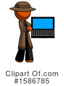 Orange Design Mascot Clipart #1586785 by Leo Blanchette
