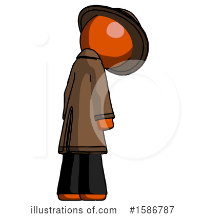 Royalty-Free (RF) Orange Design Mascot Clipart Illustration by Leo Blanchette - Stock Sample #1586787