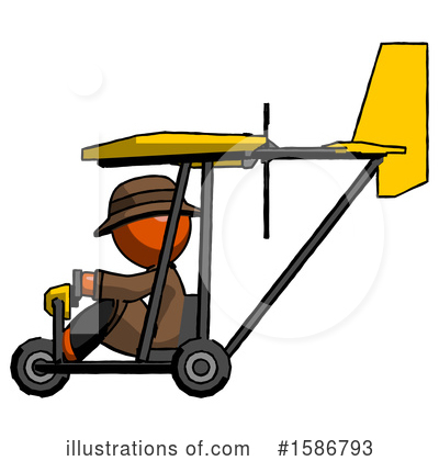 Royalty-Free (RF) Orange Design Mascot Clipart Illustration by Leo Blanchette - Stock Sample #1586793