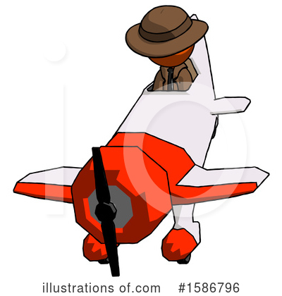 Royalty-Free (RF) Orange Design Mascot Clipart Illustration by Leo Blanchette - Stock Sample #1586796